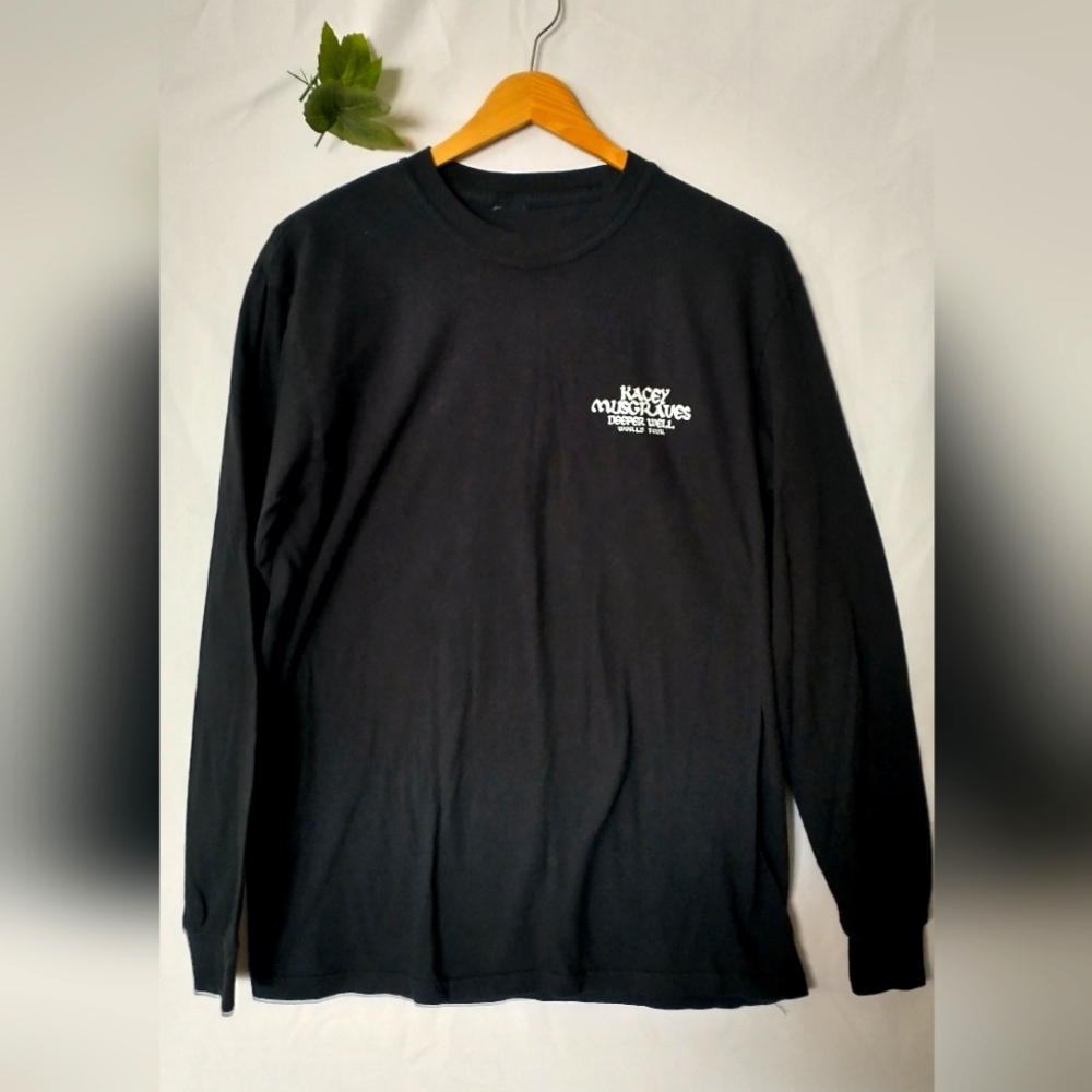 Kacey Musgraves Country Music Black Long Sleeve Graphic Tee Medium